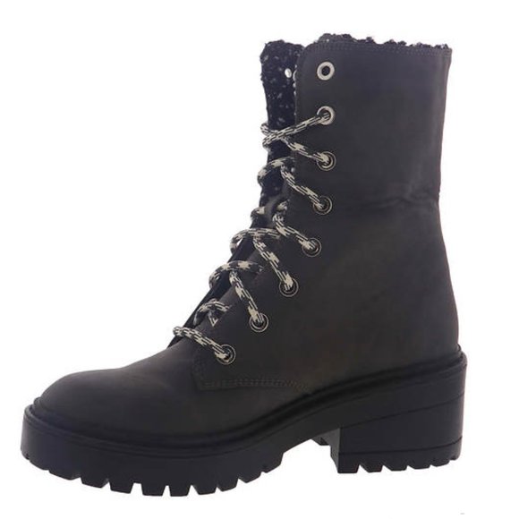 NEW Women's SKECHERS Black Memory Foam Boots Hiking Work KNIT BUZZ Size 7.5 - Picture 9 of 9